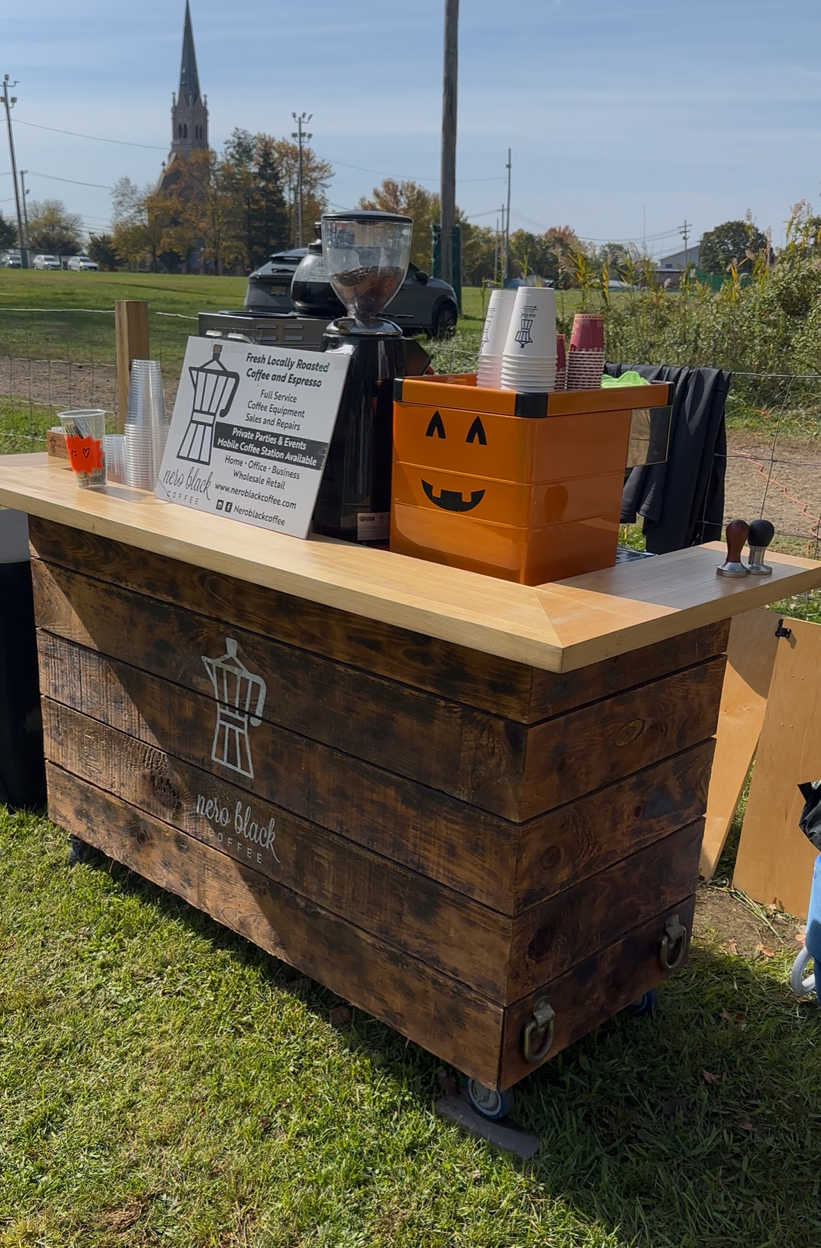 Nero Black Coffee at an outdoor fall event